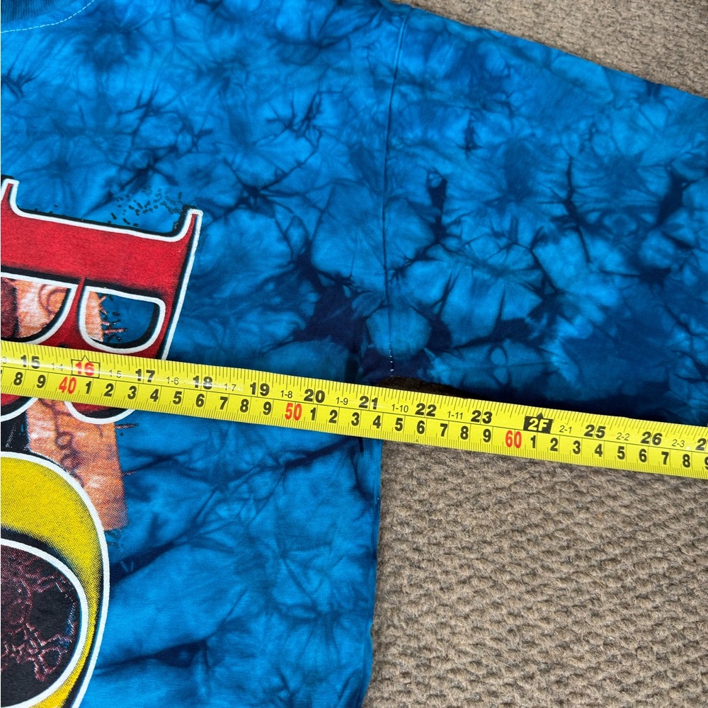 Vintage Y2K Bob Marley Hot Ice Blue Tie Dye Rap Tee T Shirt Men’s Size Large - Picture 8 of 8
